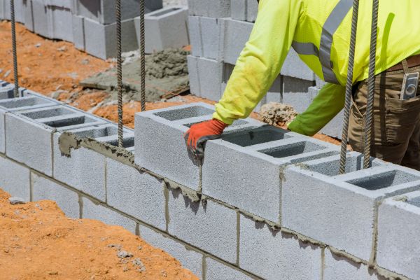 Concrete Blocks Installation in Zionsville