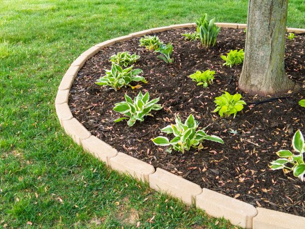 Stone Border Installation in Zionsville